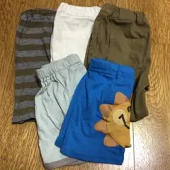 ベビー用ショートパンツ5点セット 90センチ　ボトムス　半ズボン