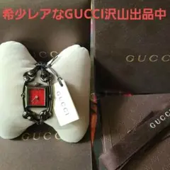 ☆【超美品】グッチシニョリーア116.5レッドフェイス腕時計(新品電池稼働品)