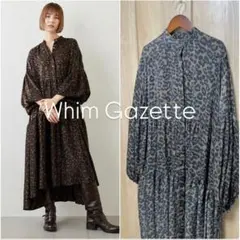 【美品／希少】Whim Gazette レオパードギャザーワンピース　値下げ不可