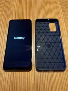 【美品】[新品バッテリー換装済] Galaxy A32本体と新品ケース付き(紺)