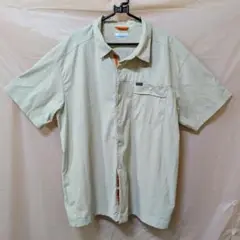 Columbia コロンビア 半袖シャツ メンズ サイズ XL 1番下ボタンなし