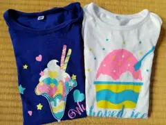 アイスクリーム＆シェイブアイスTシャツ2枚セット