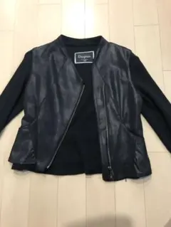 グレースコンチネンタルDiagram✨ライダースジャケット38フェイクレザー✨黒