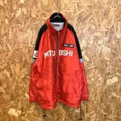 【再値下】最安値　三菱　ミツビシ　デリ丸　ナイロンジャケット　L 値下】Lサイズ三菱ミツビシデリ丸ナイロンジャケット