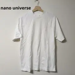 nano universe 白無地 Tシャツ 100%コットン【Lサイズ】