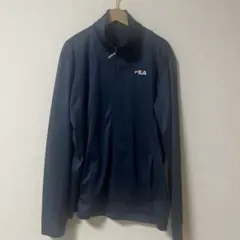 FILA ネイビー ジップアップジャケット　LL