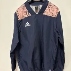adidas CLIMASTORM ピステ M ネイビー/ピンクウィンドブレーカ