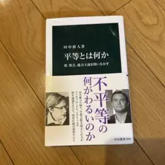 平等とは何か 田中将人著