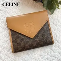 希少 CELINE セリーヌ 折り財布 オールドセリーヌ マカダム トリオンフ