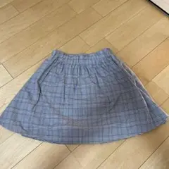 チェック柄スカートとショートパンツセット　グローバルワーク