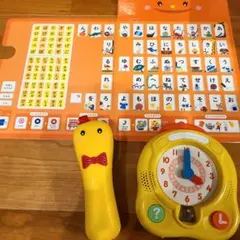 こどもちゃれんじ　はてなんだくん　おしゃべりひらがなボード　とけいマスター