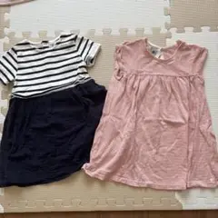 値下げ！プチバトー◇ワンピース2枚セット　95センチ