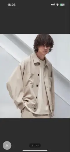 Loose オーバーサイズ ドレープCPOブルゾン