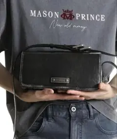 PUレザー ブランドロゴ ショルダーバッグ BB2087【MASONPRINCE