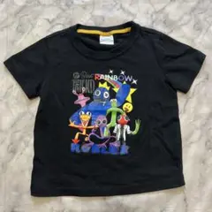 美品　Roco baby レインボーフレンズ　Tシャツ 90㎝　ブラック