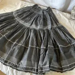 ピンクハウス♡コットン100% フリルロングスカート