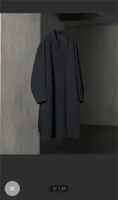 リドム ステンカラーコート MINIMAL BAL COLLAR COAT