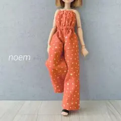 ハンドメイド22cmドール服　バーミリオンオールインワン