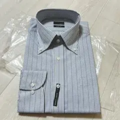 新品未使用 ONLY スリムフィット　青ストライプ長袖 Yシャツ