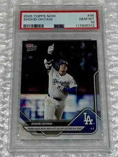 2025Topps Now ＃35 大谷翔平 今季初劇的サヨナラHR PSA10