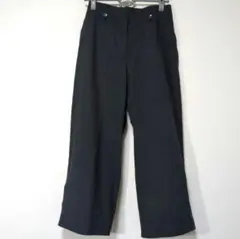 QUARee ワイドストレートパンツ ブラック 40 ゴムウエスト 美品