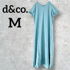 d&co. 【M】アクアブルー 半袖カットソーワンピース