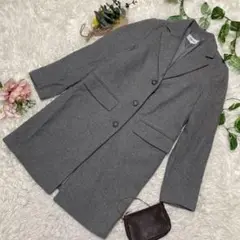極美品 global work グローバルワーク グレー チェスターコート S
