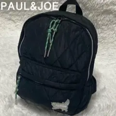 美品PAUL&JOE ポールアンドジョー☆ネコ　キルティングリュック　ブラック