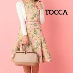 トッカ TOCCA ワンピース ドレス 0 ②ピンク花柄