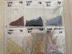 6種類 丸小ビーズセットまとめ売り