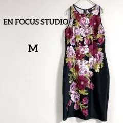 即購入✨EN FOCUS STUDIO【Ｍ】花柄ノースリーブワンピース