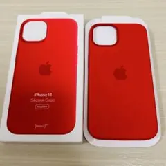 「純正」 iPhone 14 シリコンケース レッド