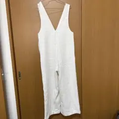 ツイードサロペット ホワイト