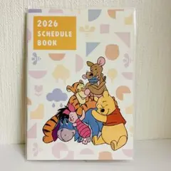 くまのプーさん　2026年　スケジュール帳　25年10月始まり　B6サイズ　手帳