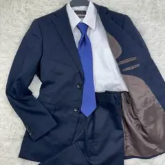 P.S.FA ネイビー ビジネススーツ 背抜き A5 Mサイズ相当 クールビズ