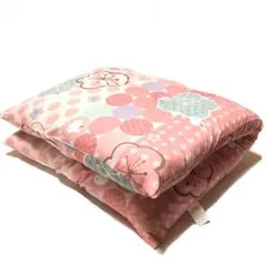 ■新品■うさぎ・梅　長座布団■かわいい・華やか・ピンク系・120cm×68cm