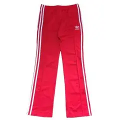ファイヤーバード adidas アディダス トラックパンツ 3ライン レッド