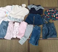 80 90 女の子　まとめ売り12着　新品未使用含む