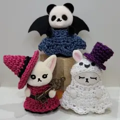 【2025ハロウィンセットB】5cmドール　ハンドメイド　かぎ針編み