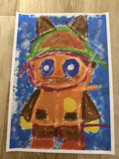 クレヨン画風セット