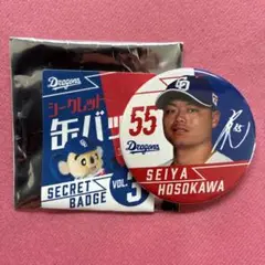 中日ドラゴンズ　細川成也選手　2025年 シークレット缶バッジvol.3