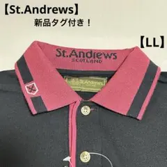 【St.Andrews】新品タグ付き！メンズ ポロシャツ 【LL】