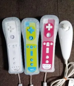 【ジャンク品】Nintendo Wii リモコン3台 ヌンチャク1台 セット