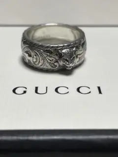 グッチ キャットリング シルバー