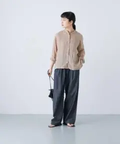 かぐれ　シャンブレーデニムイージーパンツ
