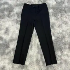美品 ビジネス スラック スウール混 W80㎝ 黒 シャツストッパー付