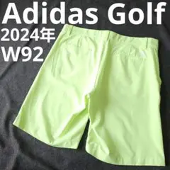 【アディダスゴルフ】2024年 ロゴマーク ストレッチゴルフハーフパンツ 3L
