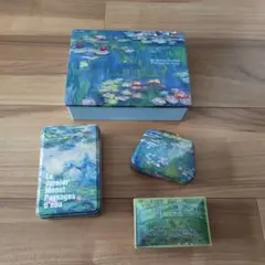 モネ　睡蓮　空箱　空缶