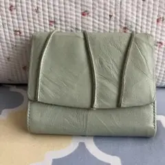 Tajima ミントグリーン 二つ折り財布