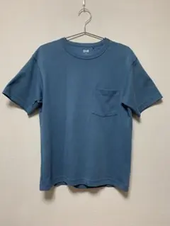 【美品】UNIQLO U ブルーTシャツ 160サイズ